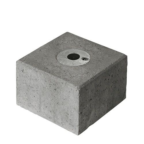 betonblok voor spandoekframe