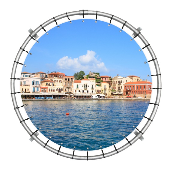 rond spandoekframe