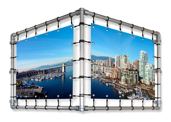 v spandoek buizen frame