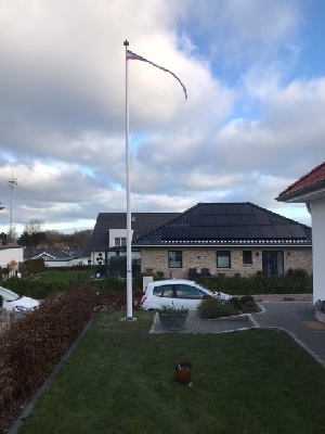 polyester vlaggenmast voor in de tuin 1