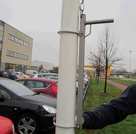 vlaggenmast ombouwen naar baniermast