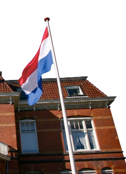 vlaggenmastmetnederlandsevlag