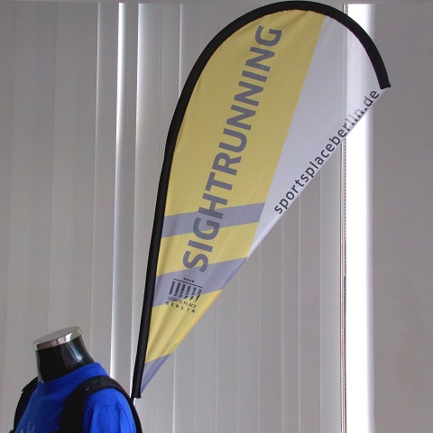 druppelvorm rugzak beachflag