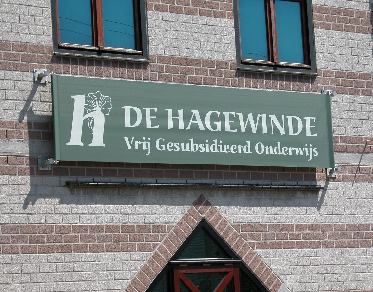 kaak gevelbanier onderwijs