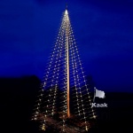 vlaggenmast kerstverlichting lichtketting