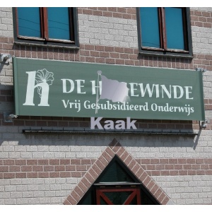 platte gevelbanier