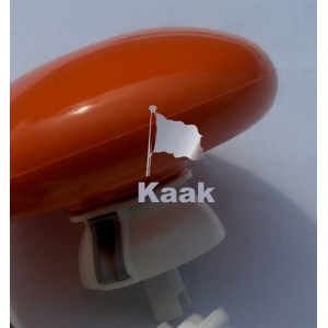 platte oranje roterende mastknop